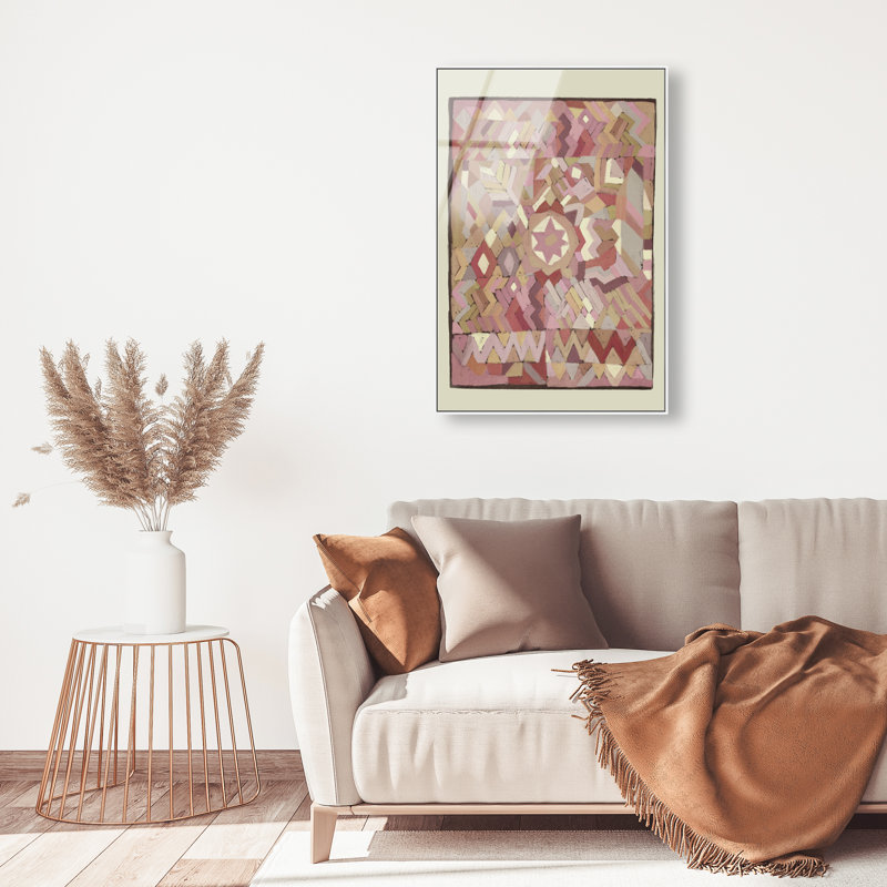 Tapestry Boehme Print by Oliver Gal, 55"H x 37"W, White Floater Frame