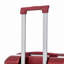 Grand bagage à carreaux en plastique dur 28 pouces ABS - Surface résistante aux égratignures Quatre roues multidirectionnelles, avec serrure à combinaison et crochets latéraux. (Rouge vin)