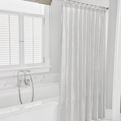 Blass Ticking Striped Shower Curtain