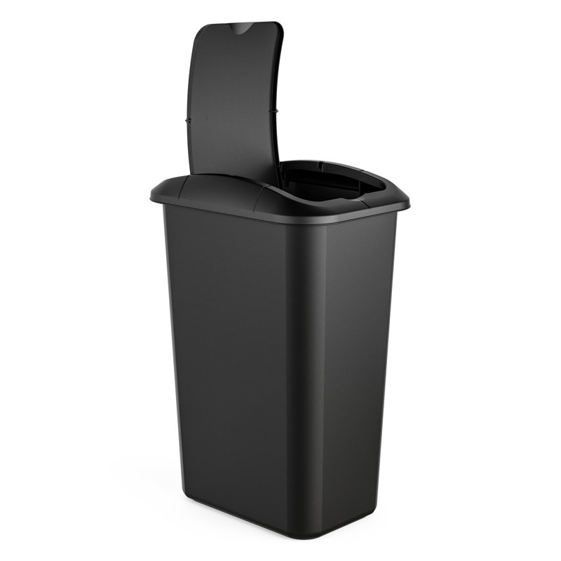 Poubelle en résine 10 gallons, Noir