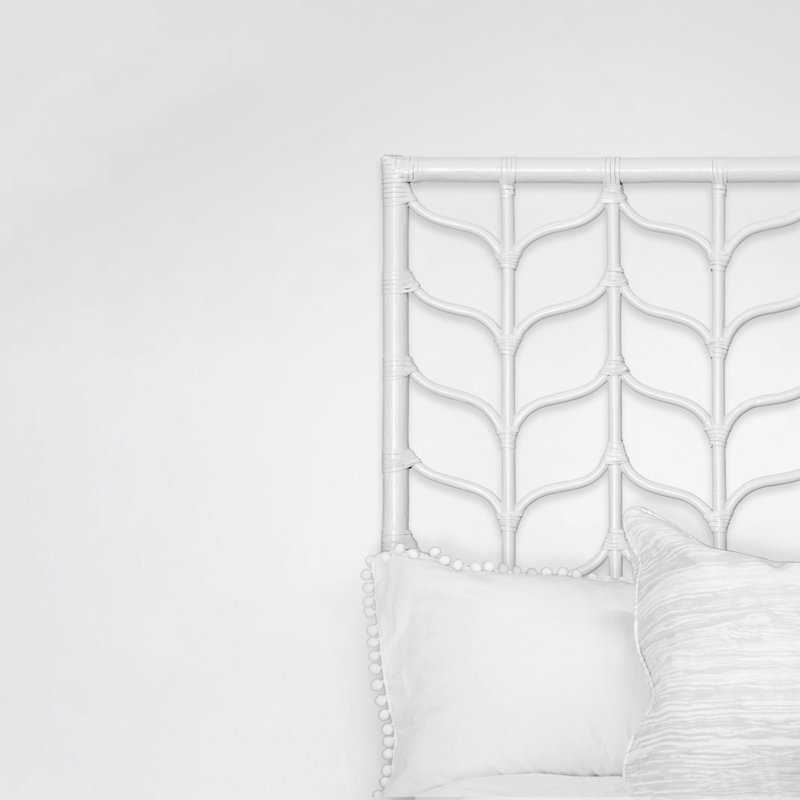 Ivy Open-Frame Headboard, White, King