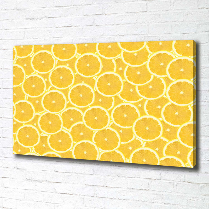 Lemon Slices - Wrapped Canvas Print