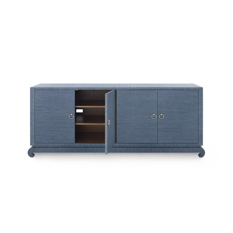 Meredith Sideboard, Navy Blue, 30.5"H x 72"W x 18"D