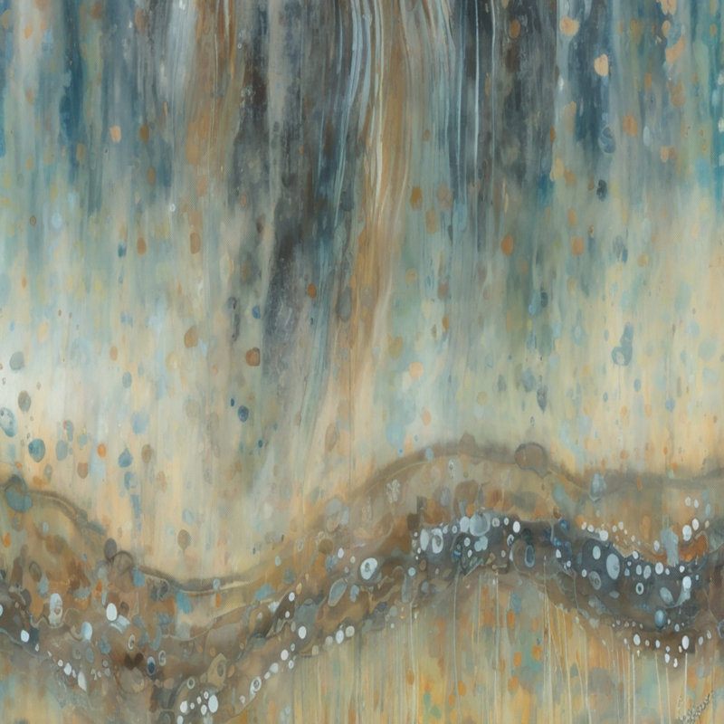 «August Mist II», reproduction sur toile, H 24 po x l 32 po x P 1 po, Toile avec cadre flottant noir