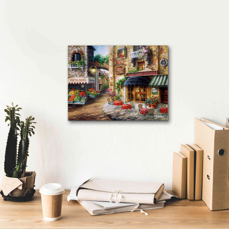 «Buon Appetito» par Nicky Boehme, art mural sur toile, H 12 po x l 16 po x P 0,75 po