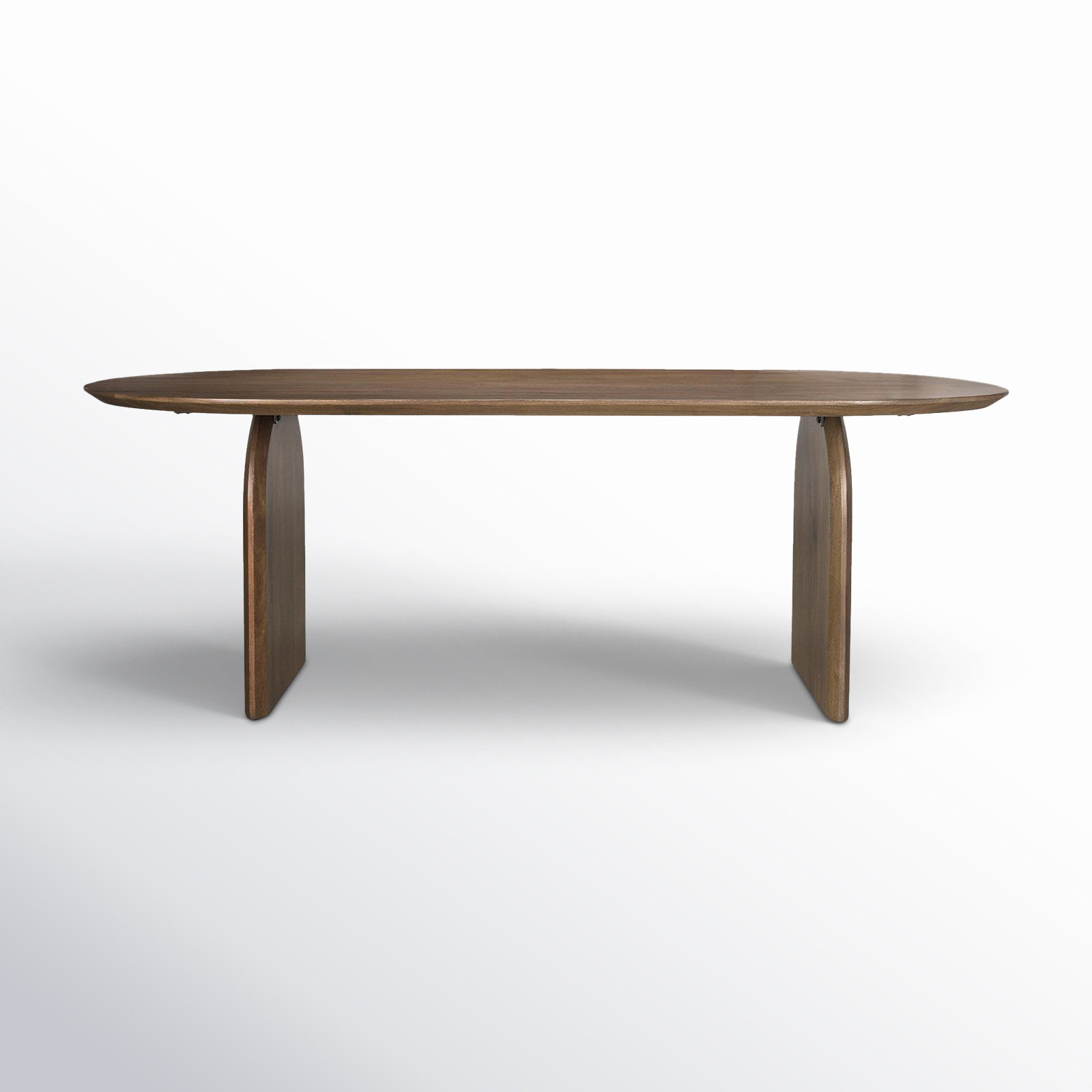 Brogan 86.5'' Oval Dining Table, Dark Brown