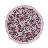6 Round Placemats Romance is Dead Blue/Pink