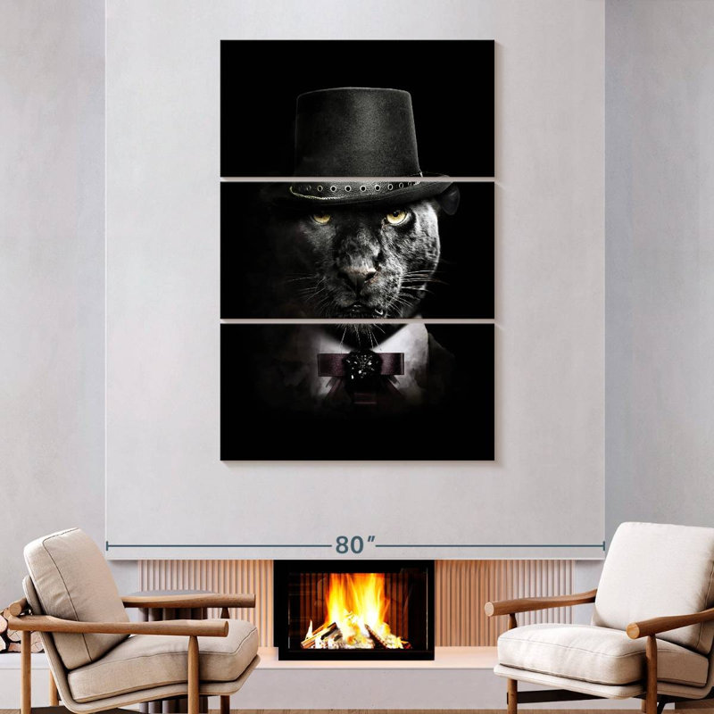 Brampt Classy Panther, 38" H x 24" W