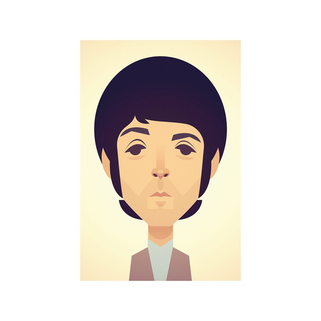 Gerahmtes Leinwandbild Paul McCartney von Stanley Chow