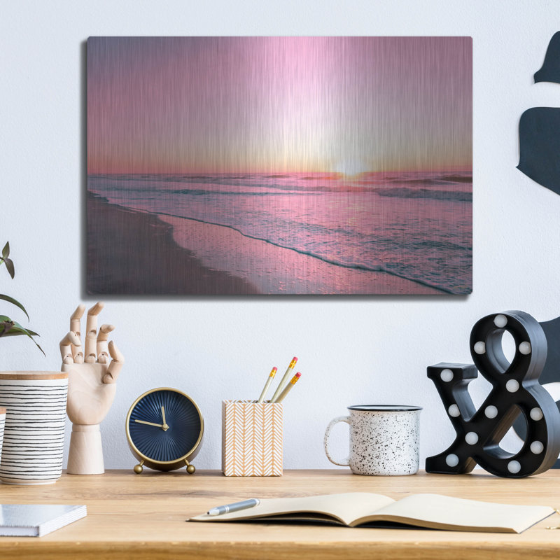 «Pink as Morning» par Life BeautifuLEE, art mural en métal, 16 po x 12 po, H 12 po x l 16 po