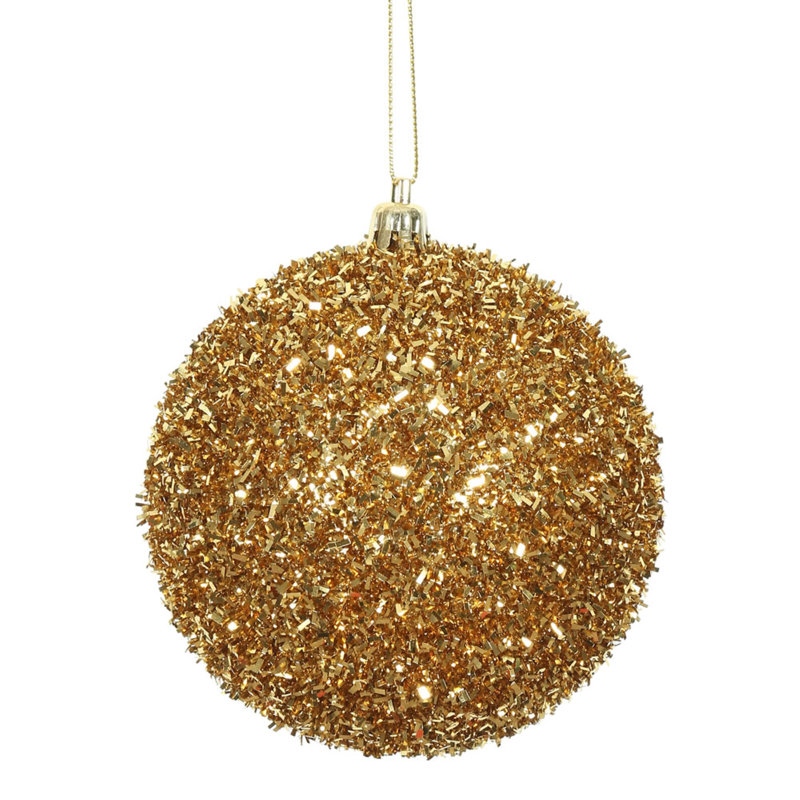 4'' Ball Ornament, Antique Gold