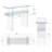 Tempered Glass Console Table with Shelf-1934271996-1905166801