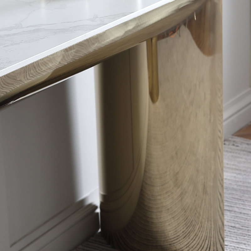 Light luxury simple modern console table, 31.5" H x 70.9" W x 15.7" D