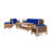 Summer 5-Piece Teak Outdoor Patio Deep Seating Set-565222670-565222671