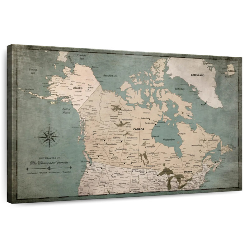 Épingle personnalisée Vintage Canada Amandalyn II, H 16 po x l 24 po, Oui