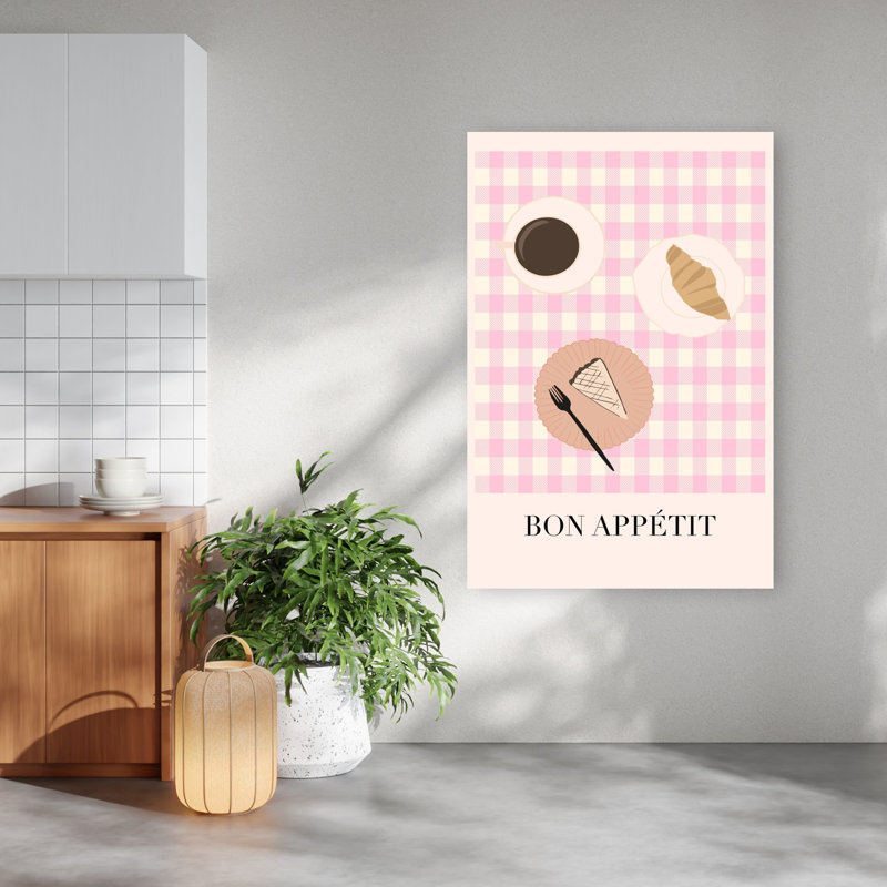 Affiche murale Bon appétit Petit-déjeuner, H 60 po x l 40 po
