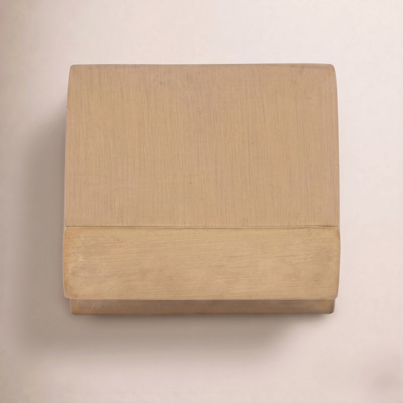 Square 1" Length Square Knob, Brushed Bronze