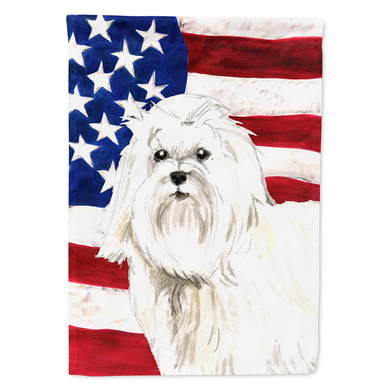 2 côtés en polyester de 2 côtés american drapeau de jardin, Maltais 1
