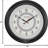 Oversized LED Wall Clock with Reflective 24-Hour Dial & Silent Sweep, C3386
