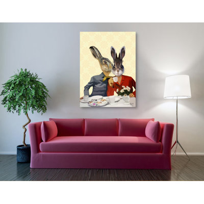 «Lady Gossiping» par Fab Funky, art mural sur toile