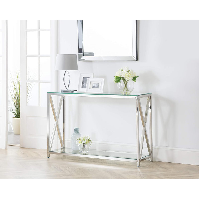 Trueblood Console Table, Silver