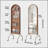 Arched Full Length Mirror with Storage Shelves & Wheels, Rubber Wood Frame Floor Mirror, Freestanding Rolling Mirror with Cart, 2-in-1 Dressing Mirror & Bookcase for Bedroom Living Room