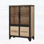 Élégante armoire de rangement avec 2 grandes portes supérieures et 2 petites portes inférieures-1266534982