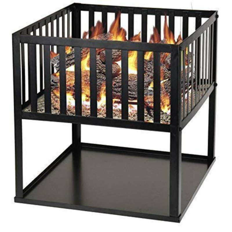 Gwinn Square Steel Smokeless Fire Pit