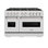ZLINE Autograph 48" Classic Double Oven Dual Fuel Range w/ Champagne Bronze Accents