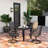 Outdoor Dining Set With Swivel Fabric Dining Chair-1816333598-1816275427-1816278557