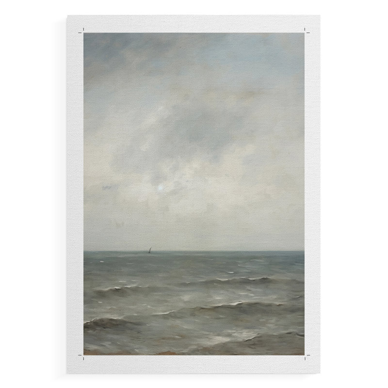 Impression nautique rétro III - reproduction de toile seulement - non encadrée, H 48 po x l 32 po