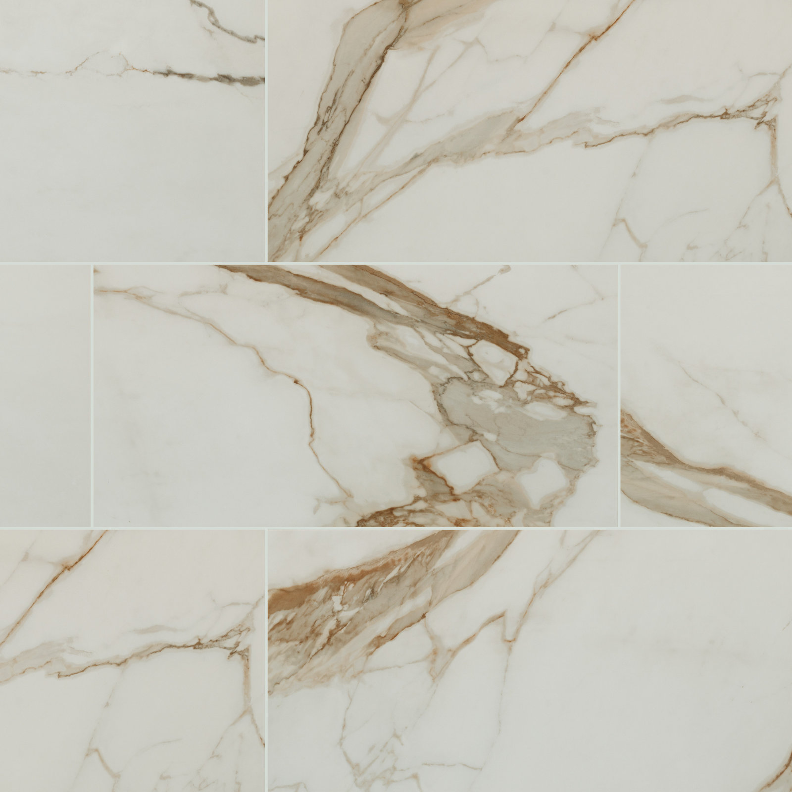 Palazza 24 in. x 48 in. Polished Porcelain Marble Look Floor and Wall Tile, Cielo Morado