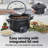 Hamilton Beach Ready, Set, Dinner Slow Cooker 6 Quart Capacity Black