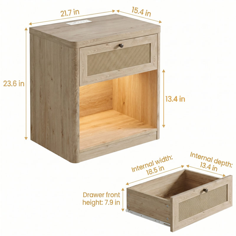 21.7'' W Nightstand