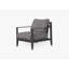 Charcoal Aluminum Outdoor Armchair Conversation Set, Dark Pebble Gray