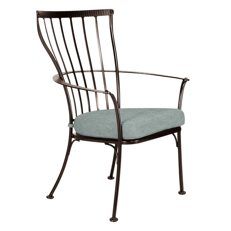 Monterra Outdoor Dining Armchair, Copper Creek, Harris Stone