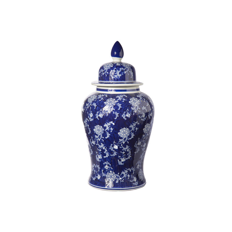 Pot à gingembre / temple en céramique