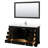 Deborah 60'' Single Bathroom Vanity with Marble Top-97736510-97736511