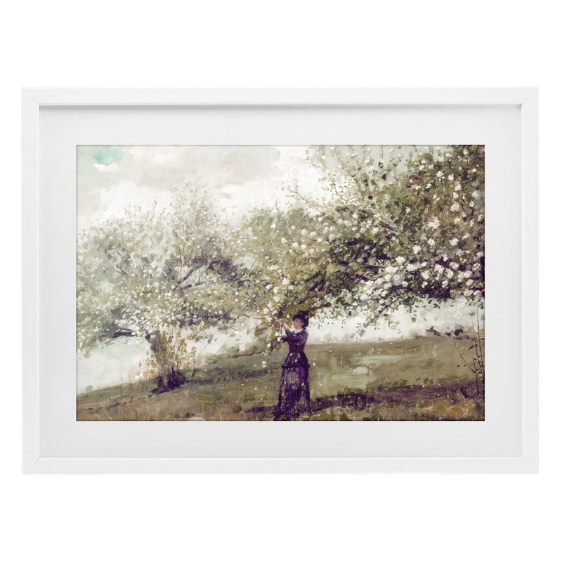 «Vintage Gathering Spring Blossoms», reproduction encadrée sous verre, design par Leah Straatsma, 17 x 23