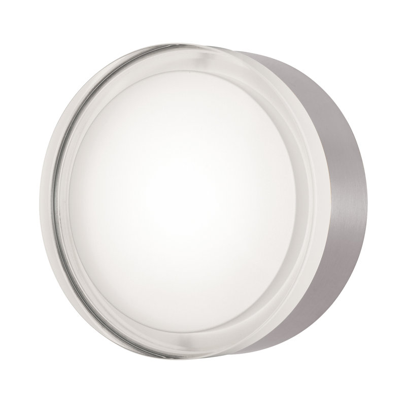 Emma 6'' LED Flush Mount, Satin Nickel