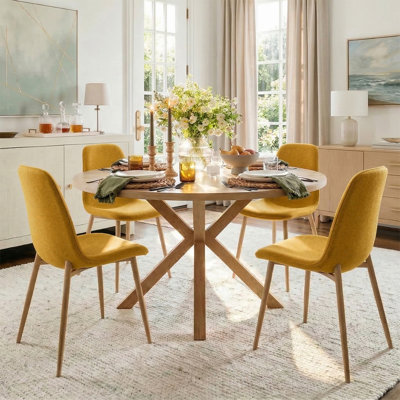 Cleckley 4-Person Dining Set with Round Table