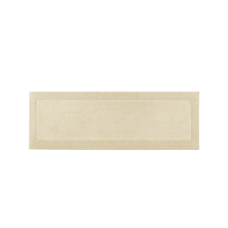 Tapis pour salle de bain réversible 100% coton Splendor, L 24 po x L 72 po, Naturel