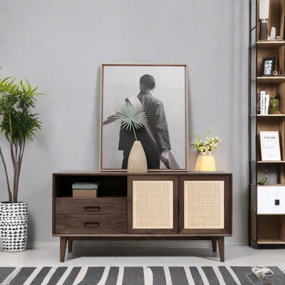 Armoire d'appoint en rotin