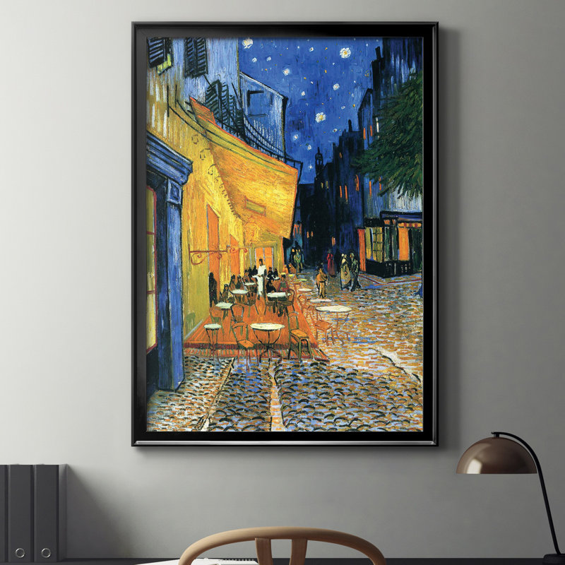 «The Cafe Terrace», reproduction d'art sur toile, Noir, H 30,5 po x l 42,5 po x P 1,5 po