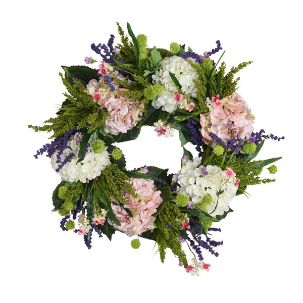 The Holiday Aisle® Handcrafted Faux Cherry Blossom 28'' Wreath 