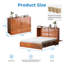 Grand lit escamotable avec rangement et matelas USB-780183805