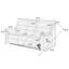 Canapé moderne à mouvement horizontal 1pc