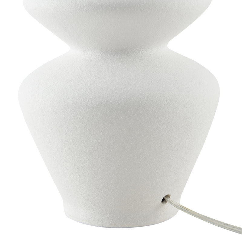 Cassian 25" Tall Table Lamp with Fabric Shade, White