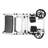 Lockable Rolling Shower Chair With Commode(U-Shape Seat)