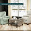 Table basse extensible pliante avec tablette de rangement